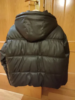 Anorak acolchado efecto piel corto T.M
