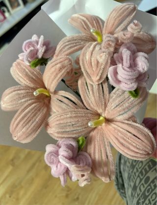 Ramo Flores Limpiapipas Rosa