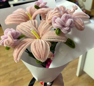 Ramo Flores Limpiapipas Rosa