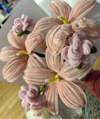 Ramo Flores Limpiapipas Rosa