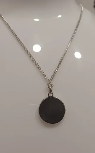 Cadena y Colgante San Cristóbal Plata rodio.