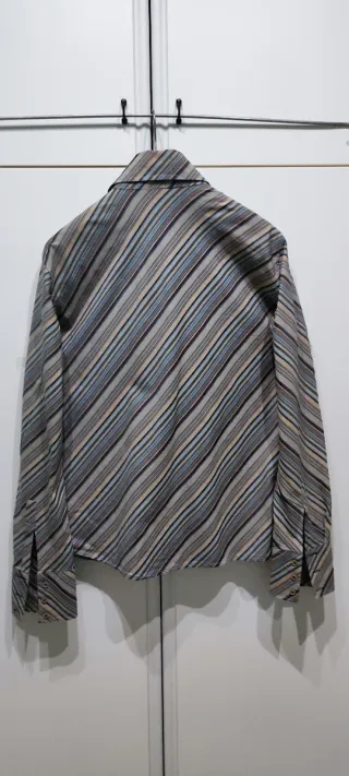 Camicia uomo righe fantasia taglia XL