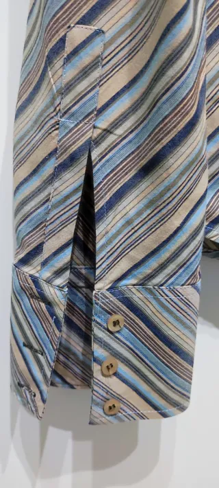 Camicia uomo righe fantasia taglia XL