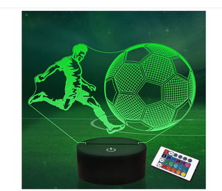 Lampada LED 3D Calcio Multicolore