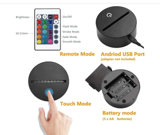 Lampada LED 3D Calcio Multicolore