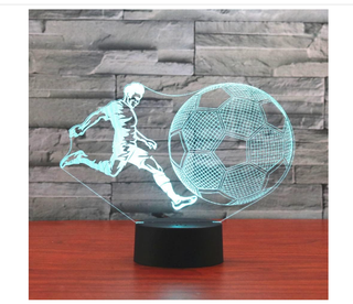 Lampada LED 3D Calcio Multicolore