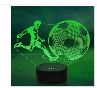 Lampada LED 3D Calcio Multicolore