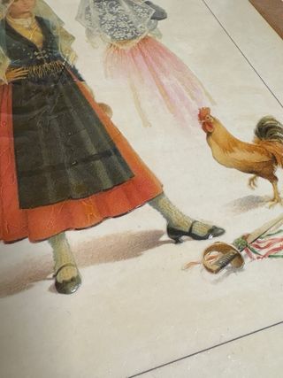 2 Litografie Abiti Regionali Spagnoli, 44x37 cm