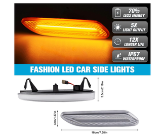 2 pezzi luci LED laterali frecce Mini