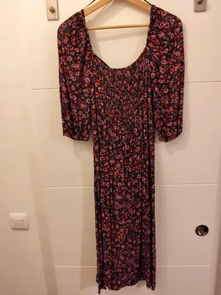 Vestido largo estampado floral
