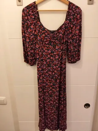 Vestido largo estampado floral