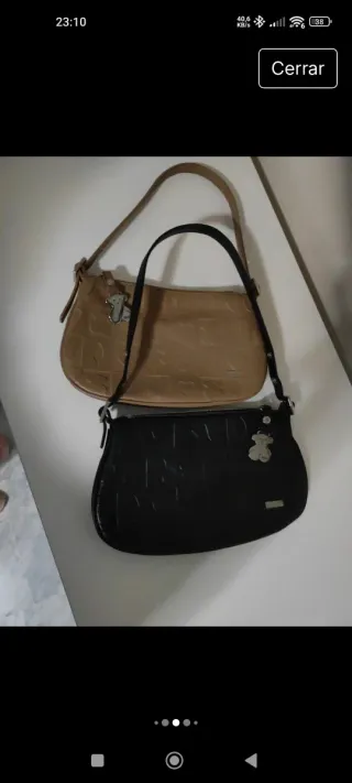 2 Bolsos Tous Beige y Negro