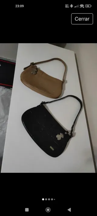 2 Bolsos Tous Beige y Negro