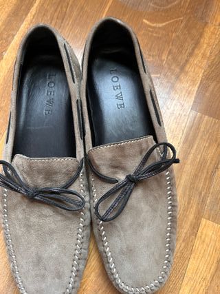 Mocasines Loewe Beige/Marrón Ante