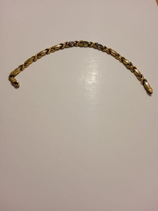 Bracciale oro con pietre colorate