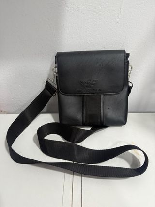 Bandolera Giorgio Armani Piel Negra