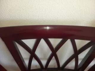 Conjunto mesa y 8 sillas salón.