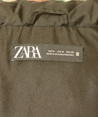 Chaleco acolchado largo,de Zara, Talla M