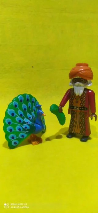 Comerciante con pavo real Playmobil Belén (NUEVO)