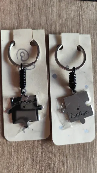 Llaveros Acero Corazón Siempre Contigo