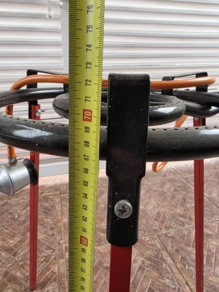 Paellero Gas Butano Negro y Rojo