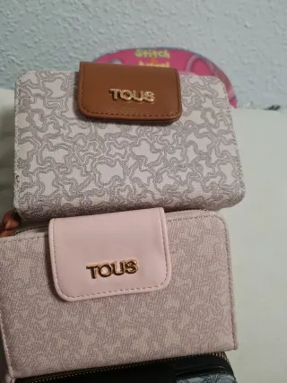 Cartera Beige y Marrón rosita y negra