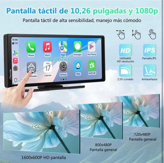 Carpuride V92R Pantalla Portátil Carplay Inalámbri