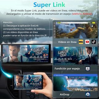 Carpuride V92R Pantalla Portátil Carplay Inalámbri