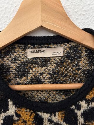 Jersey Pull&Bear Leopardo Mujer