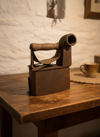 Plancha antigua de carbón