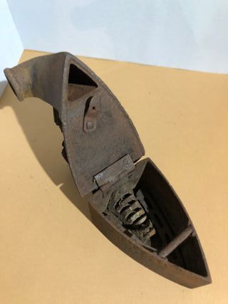 Plancha antigua de carbón