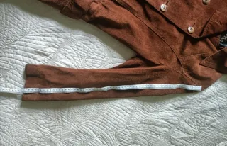 Abrigo de piel marrón talla M