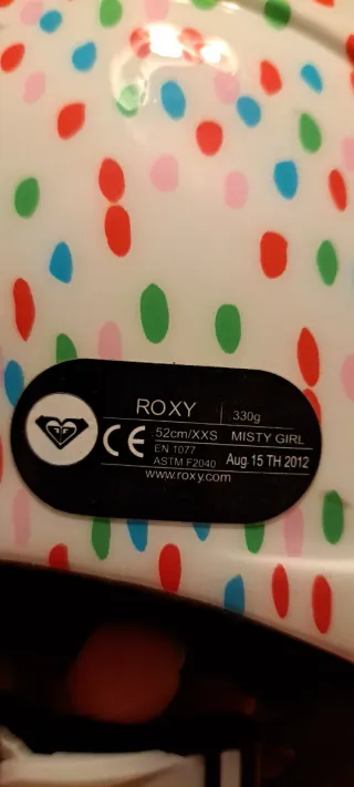 Casco esquí niña Roxy. 52cm XXS