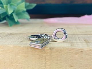 Charm Bola Mundo Viajes Pasaporte - Plata