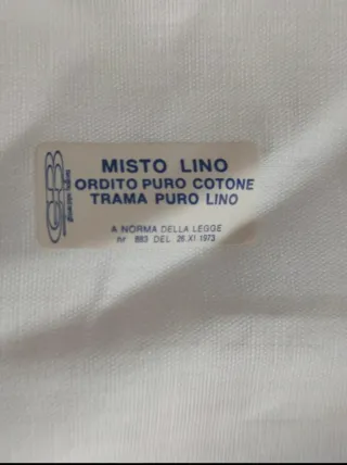 2 Lenzuola Matrimoniali Misto Lino Bellora