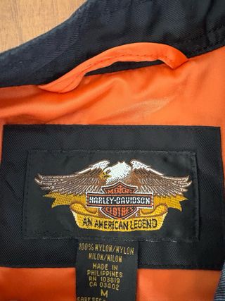 Chaqueta Harley-Davidson Racing Negra Naranja