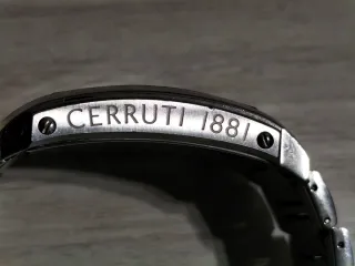 Orologio Rettangolare Cerruti 1881 Nero Argento