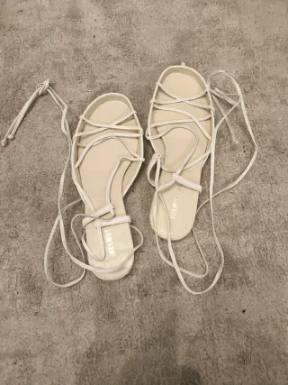 Sandalias romanas Helmut Lang Blanco