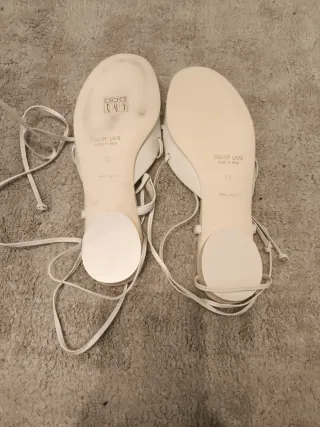 Sandalias romanas Helmut Lang Blanco