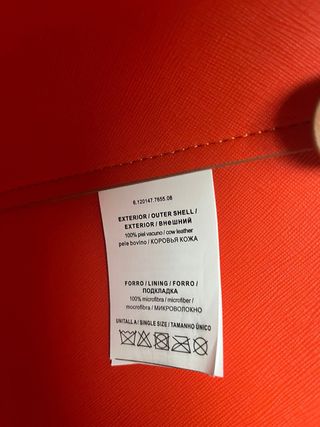 Bolso shopper Roberto Verino marrón y naranja