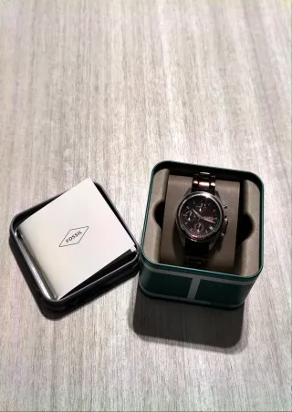 Orologio Fossil Uomo Oro Argento