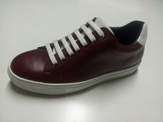 Zapatillas Burdeos Piel T40-45 Antideslizante