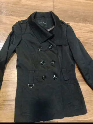 Chaqueta Zara Negra Doble Botonadura