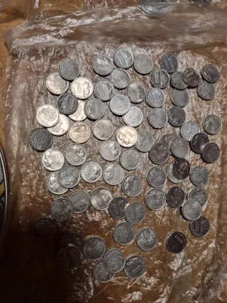 Lote monedas pesetas y céntimos