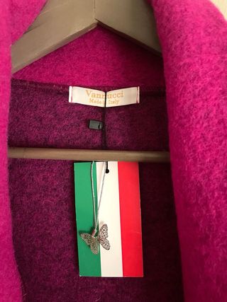 Chaqueta nueva lana color Buganvilia T.M/L