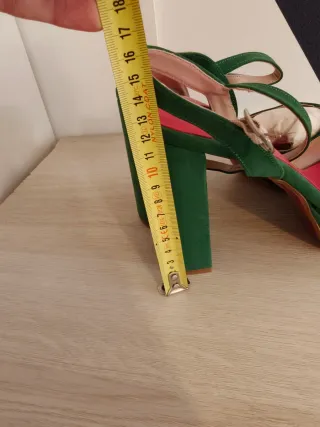 Zapatos Lolita Blu Peep Toe Verdes