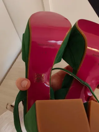 Zapatos Lolita Blu Peep Toe Verdes