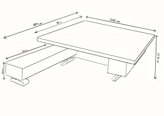 Escritorio antiguo madera maciza