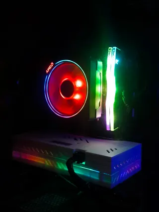 Torre ryzen 5, rx 580 8gb, 16gb-ram, 500gb ssd