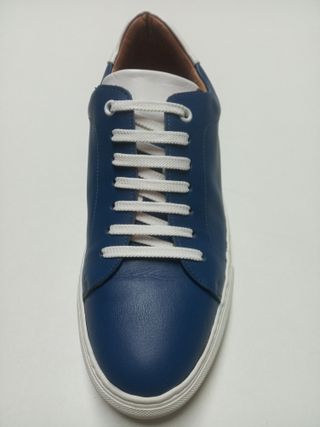 Zapatillas Piel Azul Talla 42-45